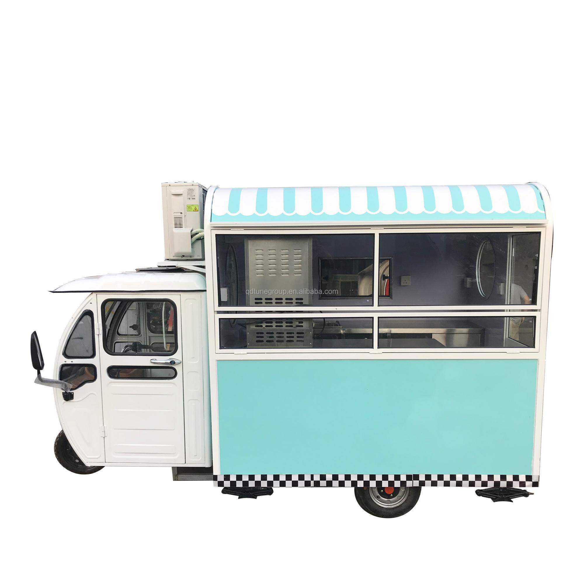 street fast food truck mobile fryer food cart electric tricycle with good price