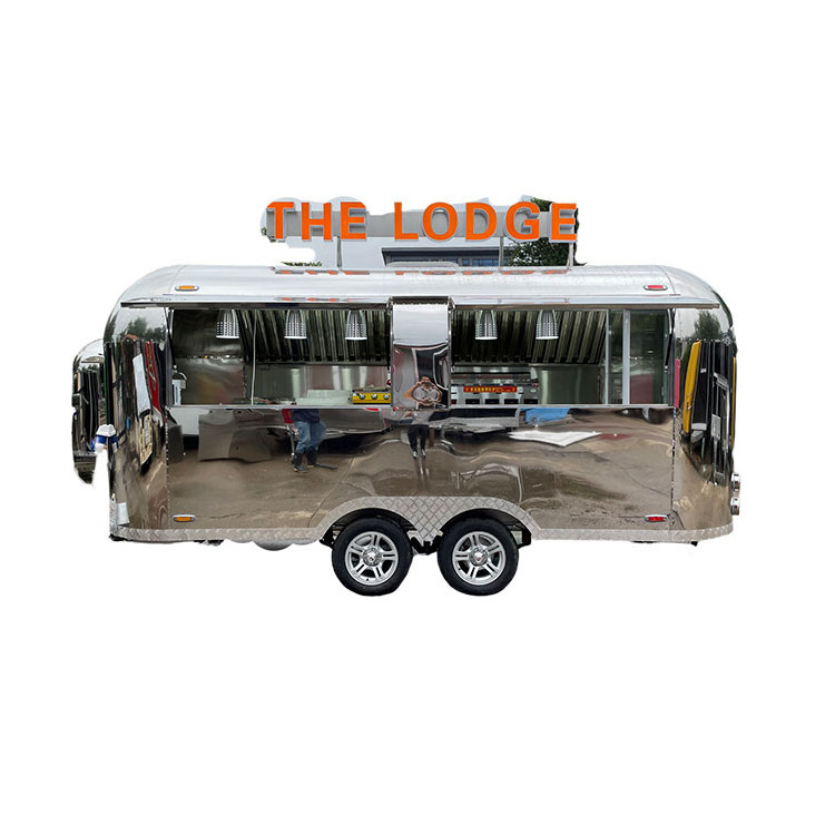 TUNE CE/DOT certified 550*200*235cm Mobile Bar Trailers Airstream Food Truck with Full Kitchen Food Cart