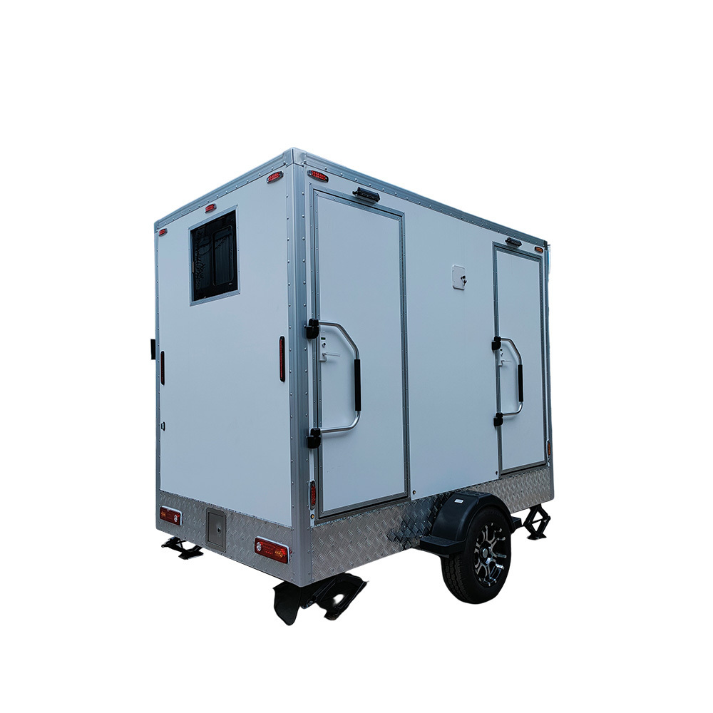 Trailer mobile toilet and it is also portable toilet Portable Toilet With Wheels For Sale