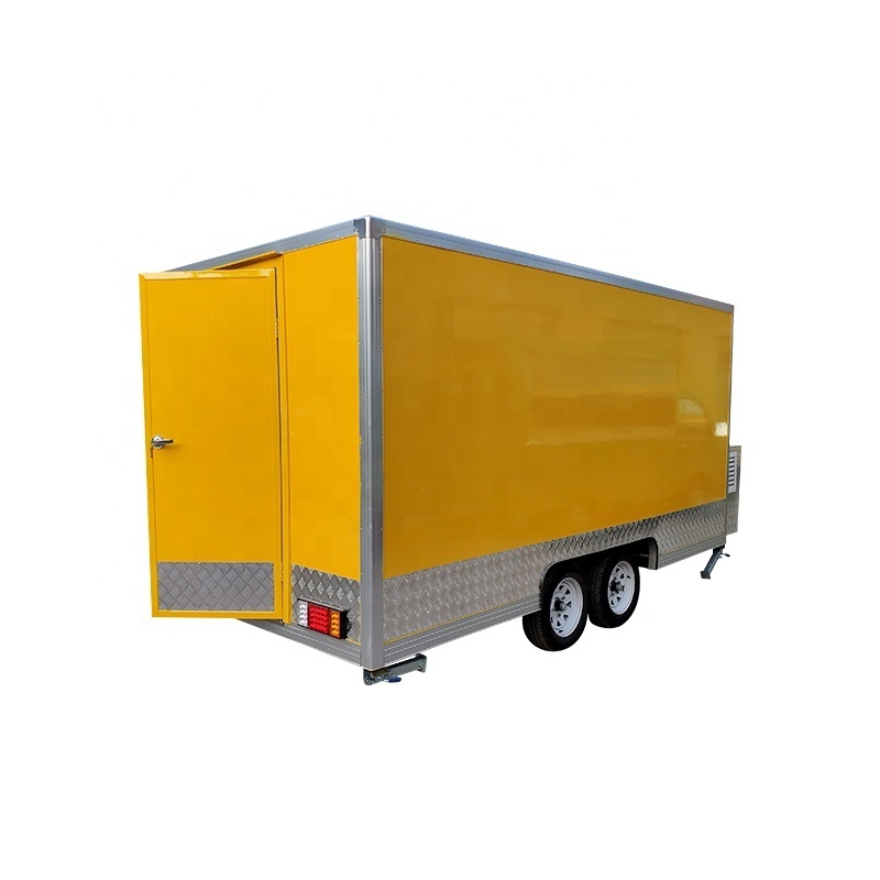 High quality towable food trailer mobile french fries food cart