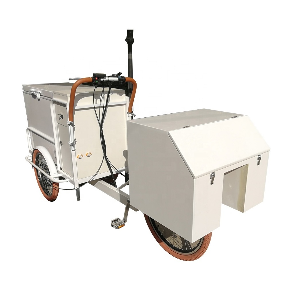 Electric coffee tricycle  ice cream  food cart with CE mobile pancake food truck