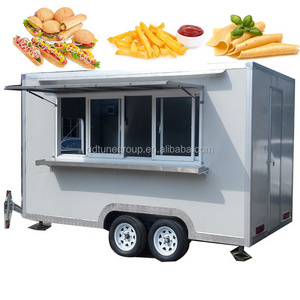 Mobile food truck 7.5ft dining car food trailer for europe vendors hotdog food cart