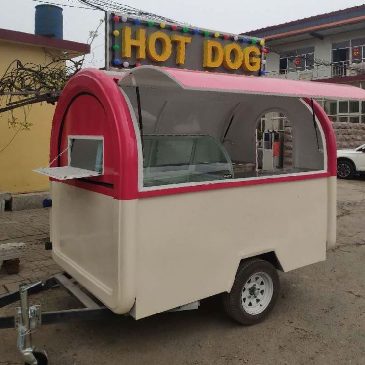 TUNE Customized Camper Food Truck Vending For Coffee Pizza Hamburger Waffle Crepe Churro Popcorn