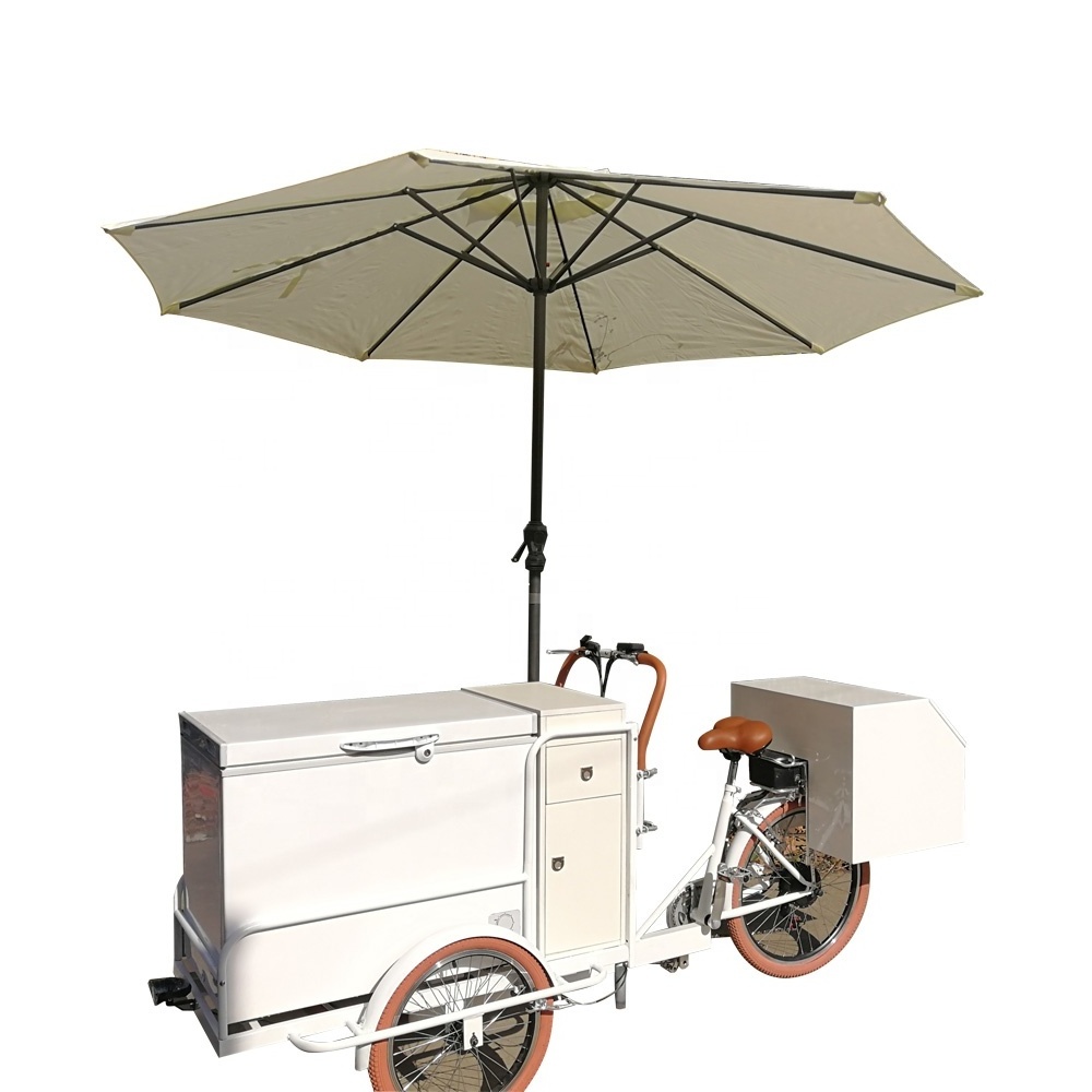 Electric coffee tricycle  ice cream  food cart with CE mobile pancake food truck