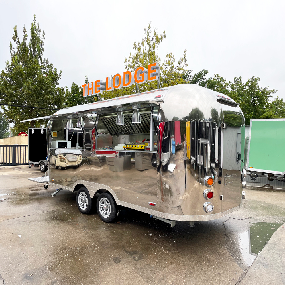 TUNE CE/DOT certified 550*200*235cm Mobile Bar Trailers Airstream Food Truck with Full Kitchen Food Cart