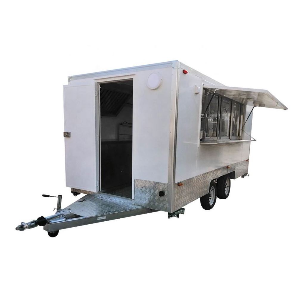 air conditioner equip in mobile  food trailer  crepe car concess food cart for sale  with ce