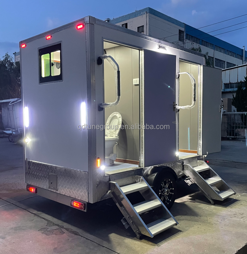 DOT Portable Shower Trailer Restroom Portable Toilet Trailer For Sale Portable Restroom Toilet