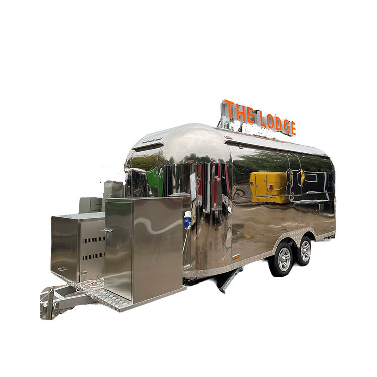 TUNE CE/DOT certified 550*200*235cm Mobile Bar Trailers Airstream Food Truck with Full Kitchen Food Cart