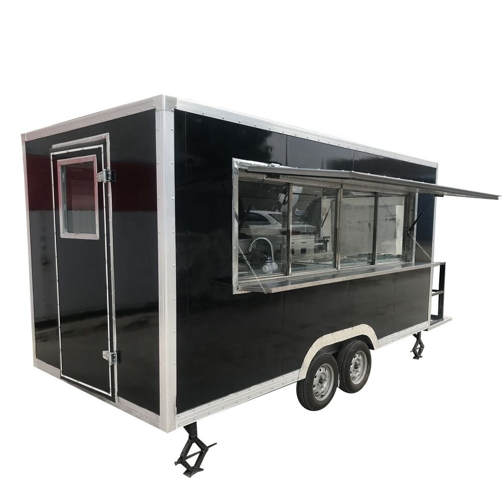 used food truck mobile food trailer hot dog food kiosk for sale