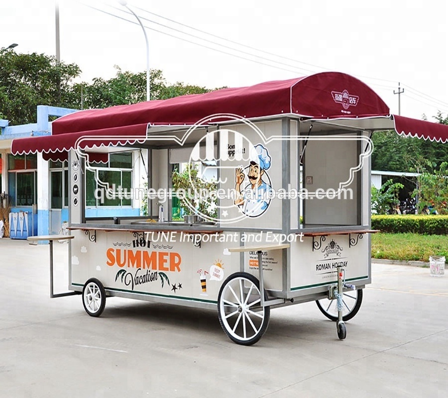 electric food cart for sale fastfood street style ice cream cart for sale hot dog kiosk