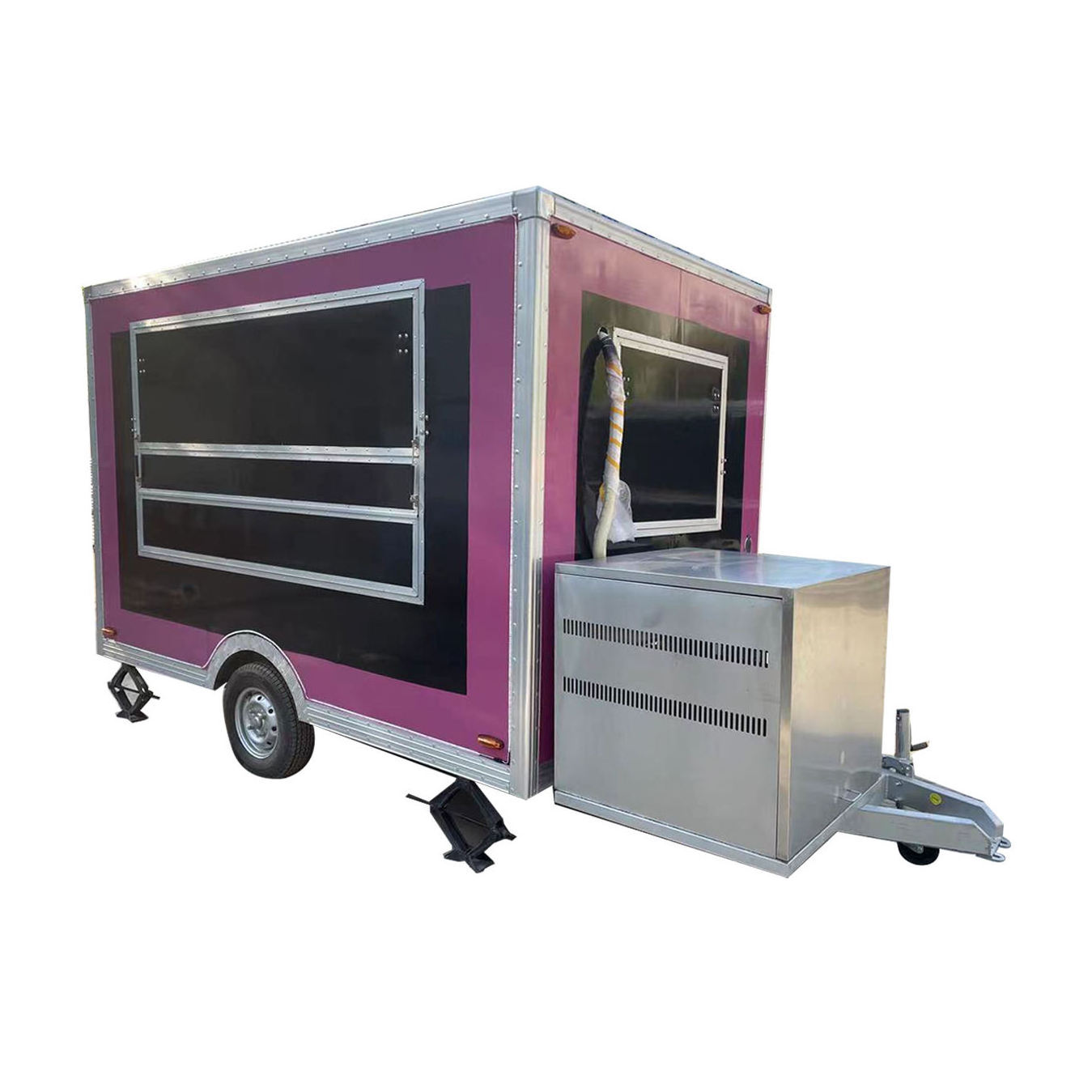 mobile food trailer fiberglass enclosed trailers