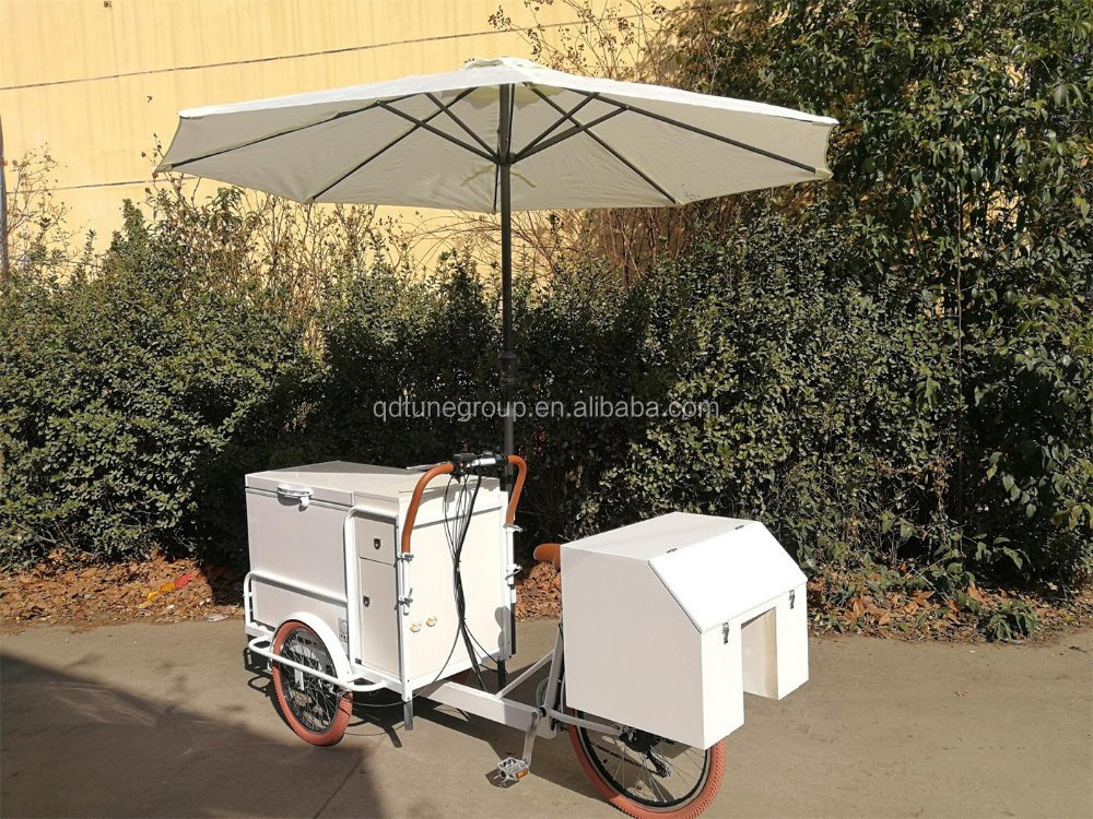 Electric coffee tricycle  ice cream  food cart with CE mobile pancake food truck