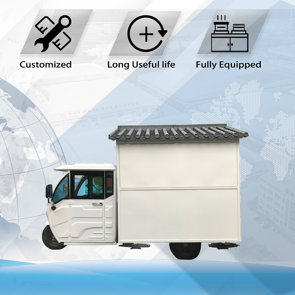 TUNE USA Standard Gas Mobile Food Cart Catering Van Electric Ice Cream Food Truck