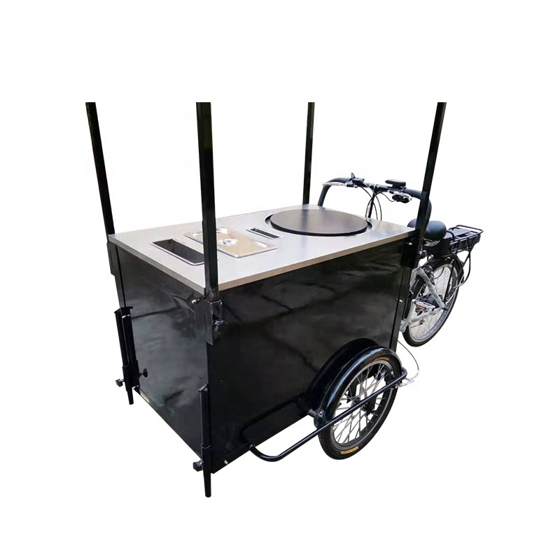 New design electric  ice cream and  pancake  food bicycle cargo bike for sale with ce