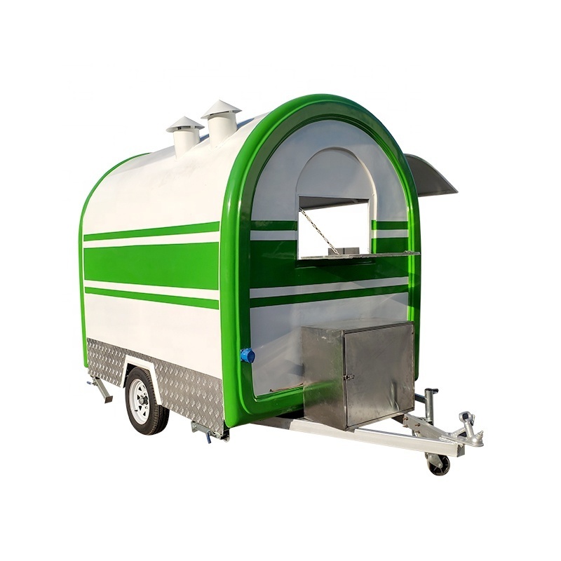 Small mobile ice cream fast food concession trailers USA for sale