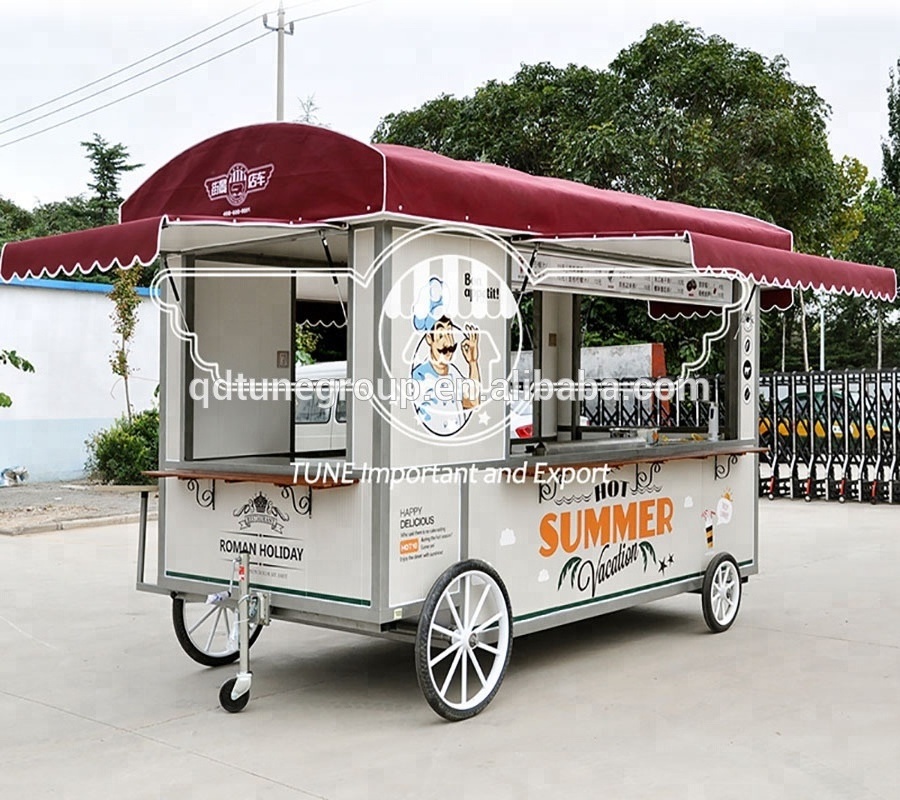 electric food cart for sale fastfood street style ice cream cart for sale hot dog kiosk