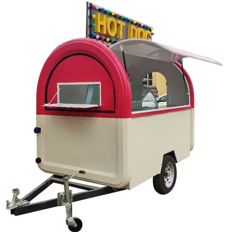 TUNE Customized Camper Food Truck Vending For Coffee Pizza Hamburger Waffle Crepe Churro Popcorn