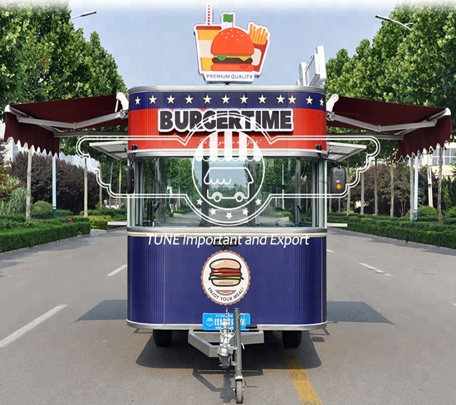 Mobile dining bus electric fast food vending car for hot sale/Electric China mobile buffet car food truck car for sale