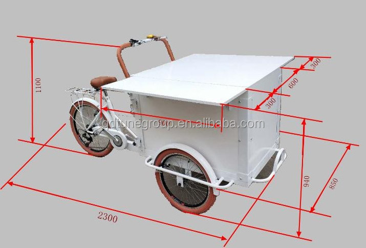 Hot dog food cart Retro Coffee bike street mobile coffee trike shop