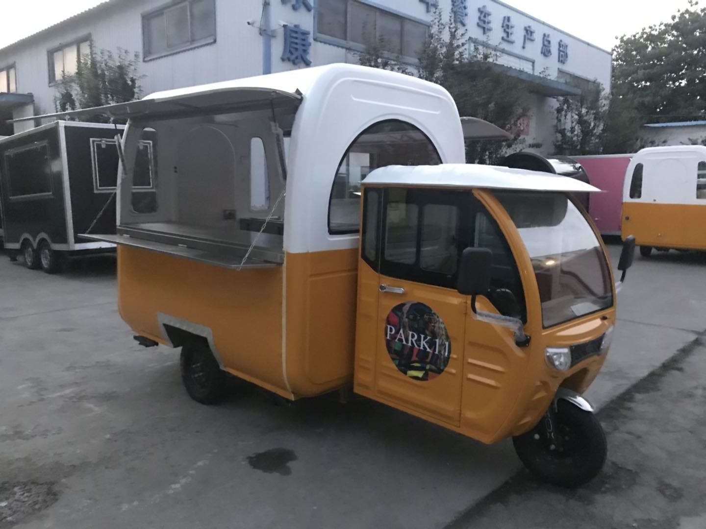 Top sale mobile electric ice cream  truck with  equipment   3 wheels  tuk tuk food truck USA