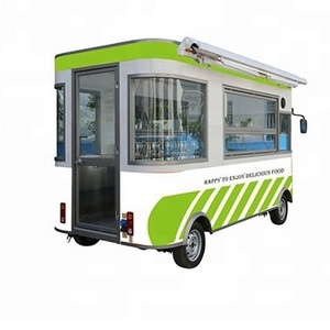 Mobile dining bus electric fast food vending car for hot sale/Electric China mobile buffet car food truck car for sale