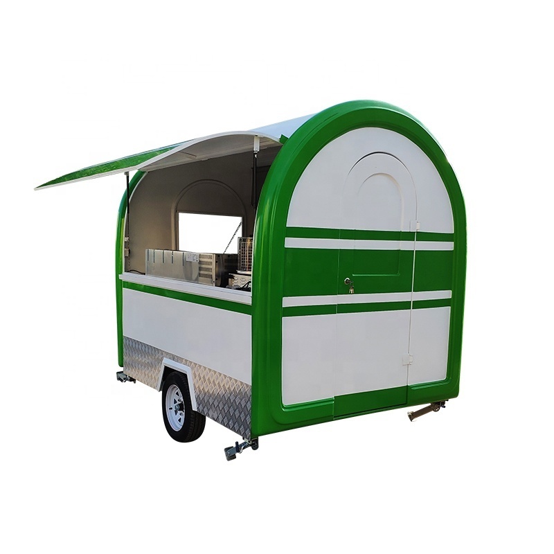 Small mobile ice cream fast food concession trailers USA for sale