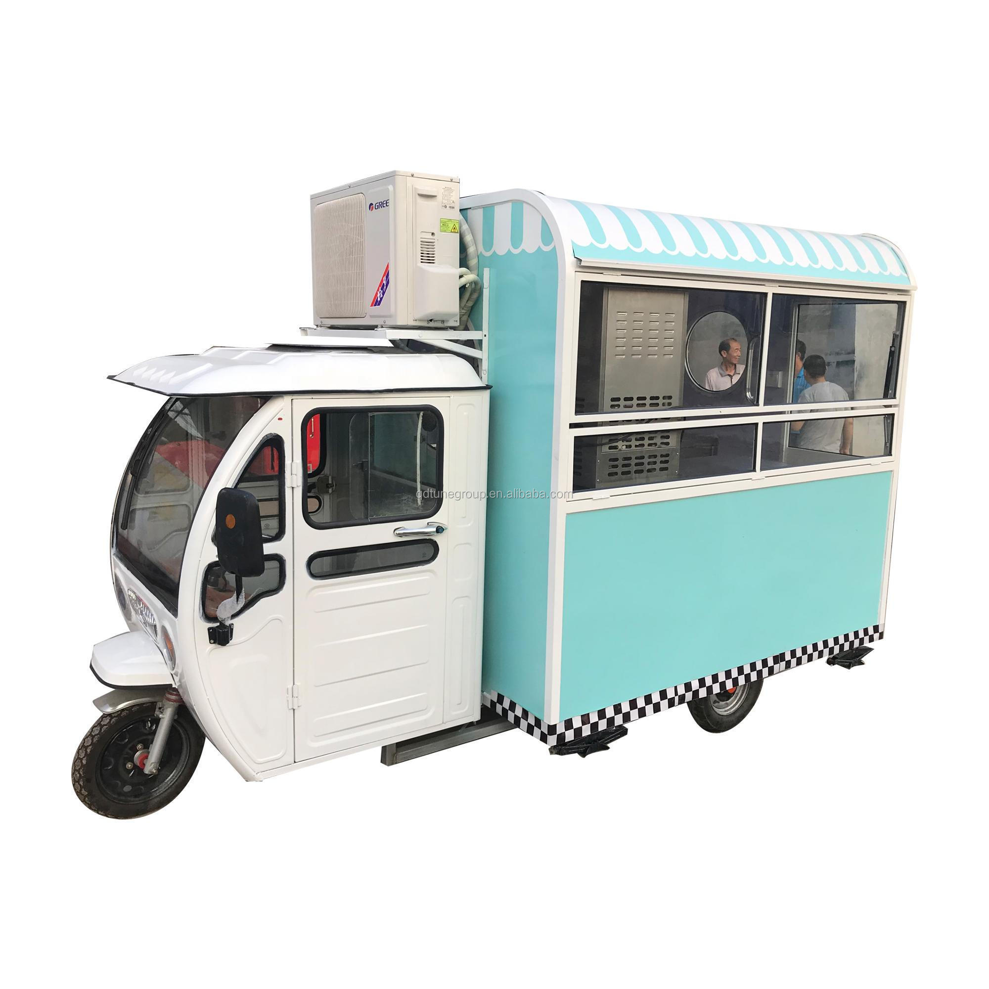 street fast food truck mobile fryer food cart electric tricycle with good price