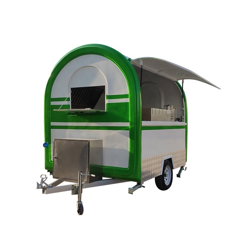 Small mobile ice cream fast food concession trailers USA for sale