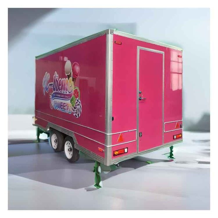 Street Food Kiosk Ice Lolly Cart Food Trucks Ce Food Vendor Cart