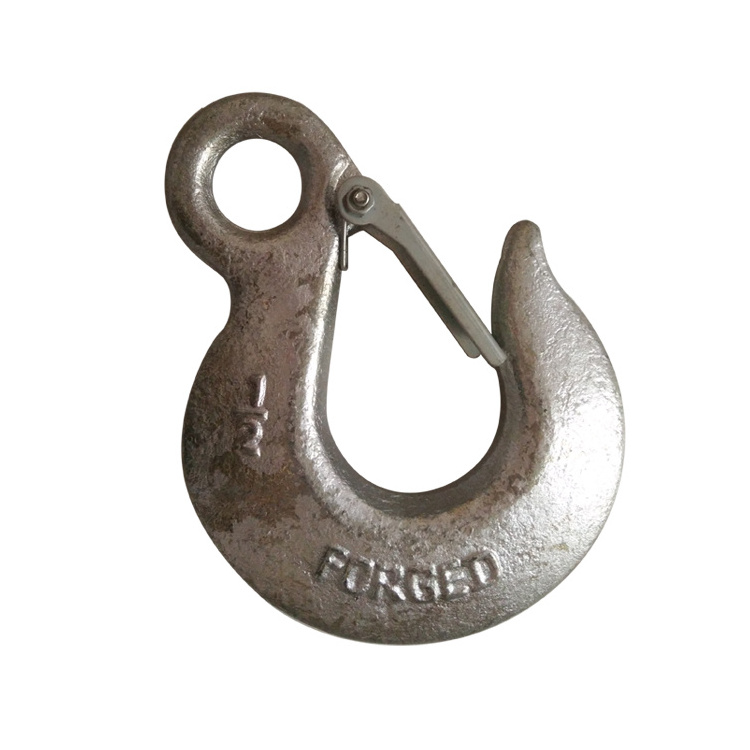 Drop Forged Eye Slip  Hook with latch H-324/A-324