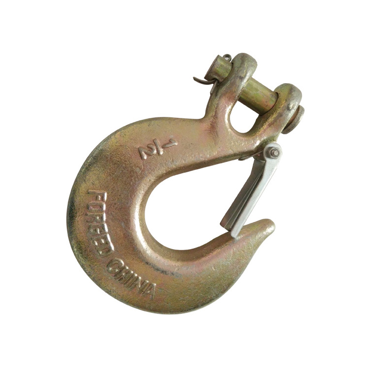 Drop Forged  US Type Alloy Steel Lifting Safety Clevis Slip Hook  H331/A331 with Latch