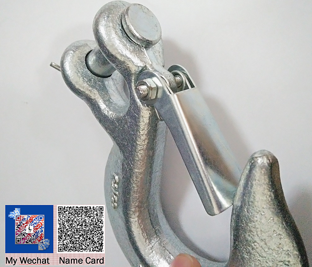 Drop Forged  US Type Alloy Steel Lifting Safety Clevis Slip Hook  H331/A331 with Latch