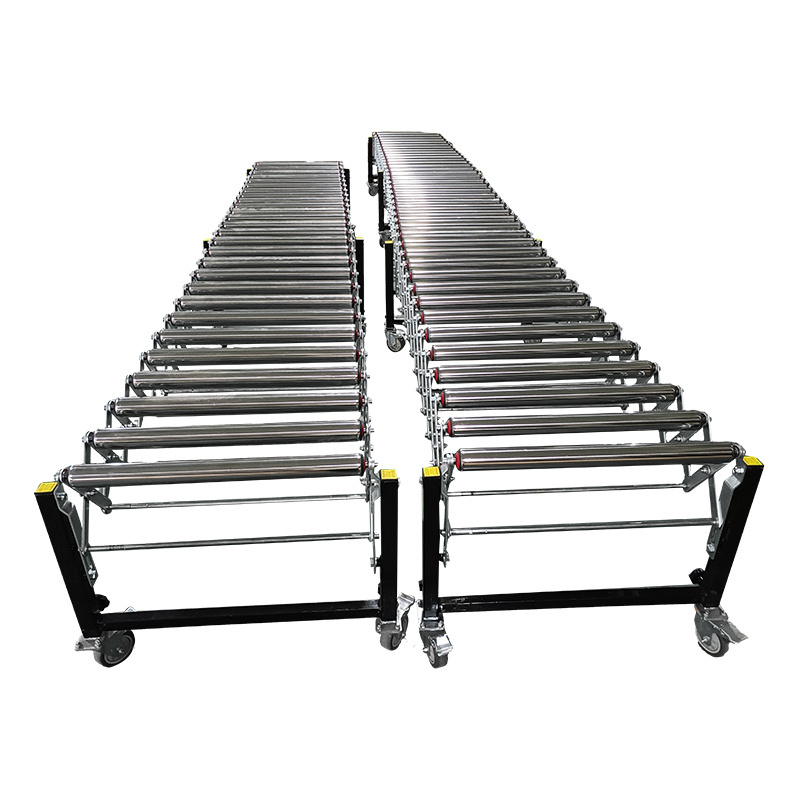 Non-powered Roller Expansion Line Cargo Conveyor Stainless Steel Roller Conveyor Belt