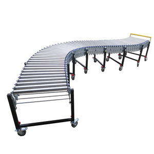 Non-powered Roller Expansion Line Cargo Conveyor Stainless Steel Roller Conveyor Belt