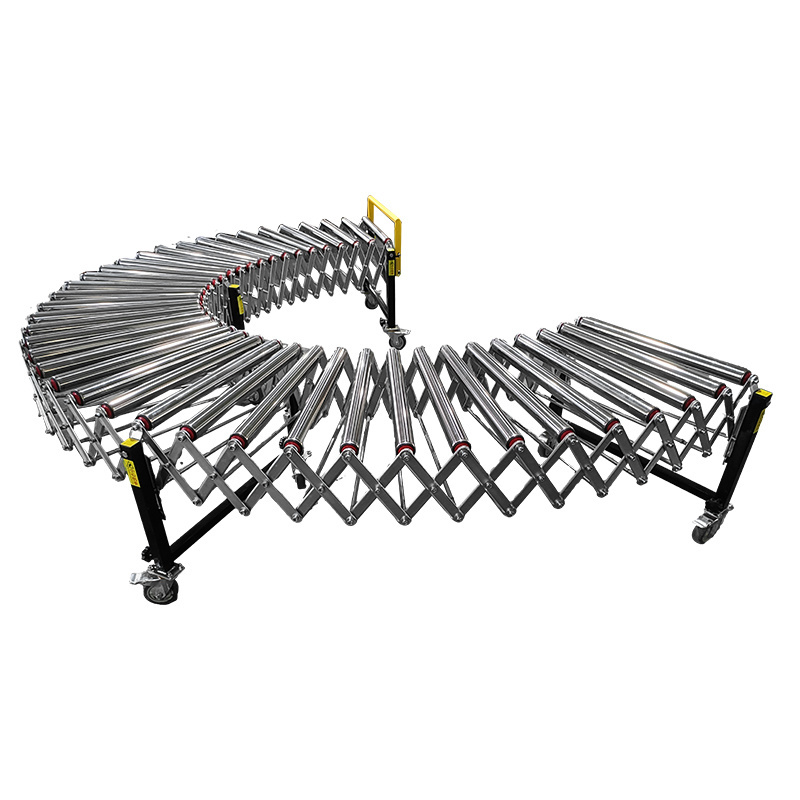 Non-powered Roller Expansion Line Cargo Conveyor Stainless Steel Roller Conveyor Belt