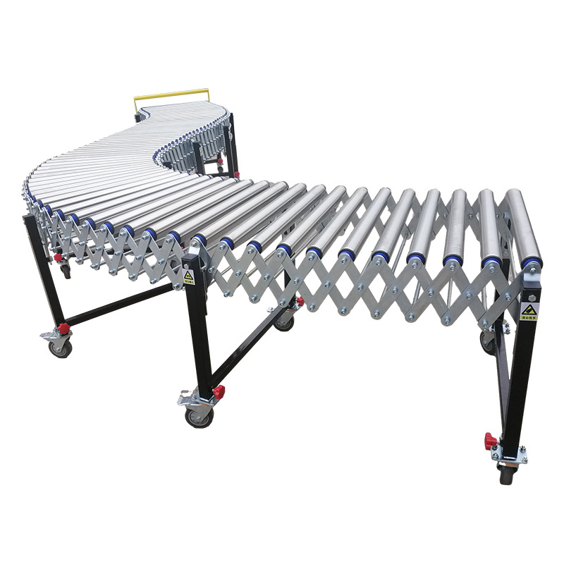 Non-powered Roller Expansion Line Cargo Conveyor Stainless Steel Roller Conveyor Belt