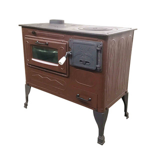 Cast iron wood burning stove with oven for warm outdoor/indoor stove for sale