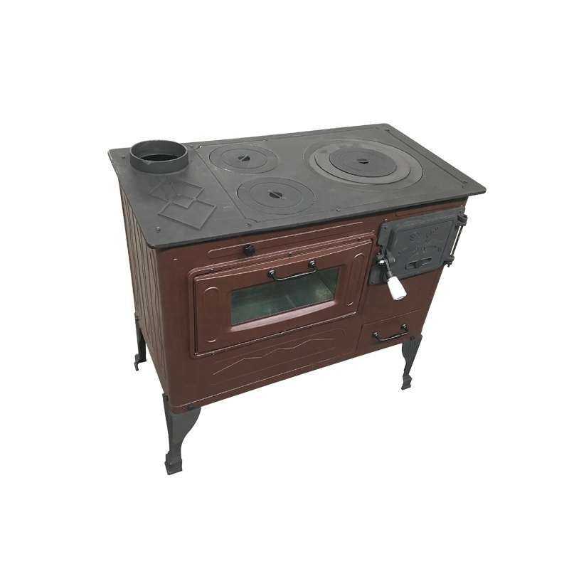 Large Cast iron wood burning Stoves with oven for cooking