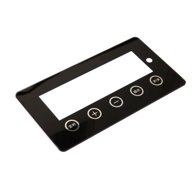 Custom production of smart home glass panel Touch tempered glass Disinfection cabinet control panel glass front cover