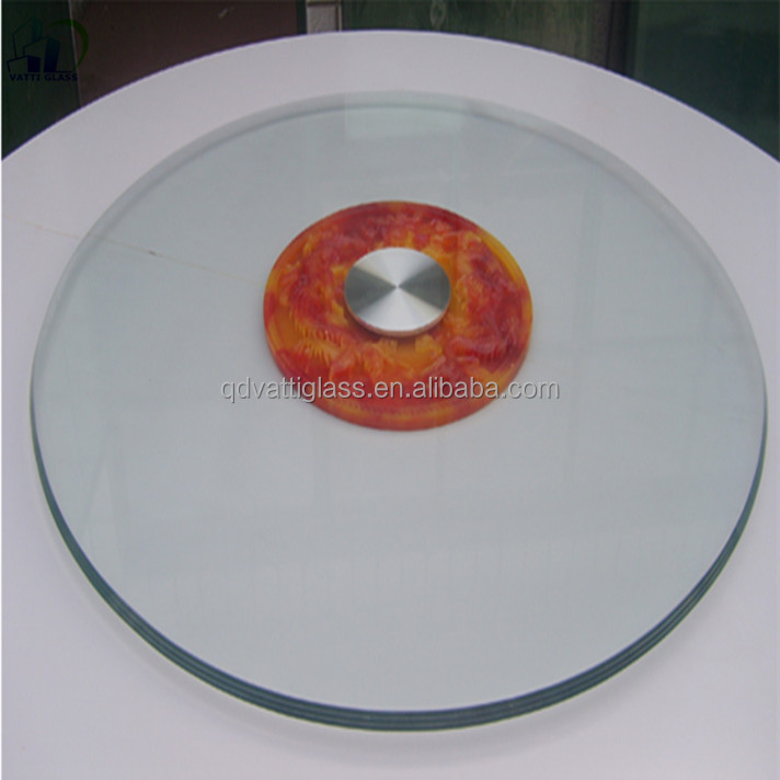 Home furniture, round glass dining table, round table with turntable