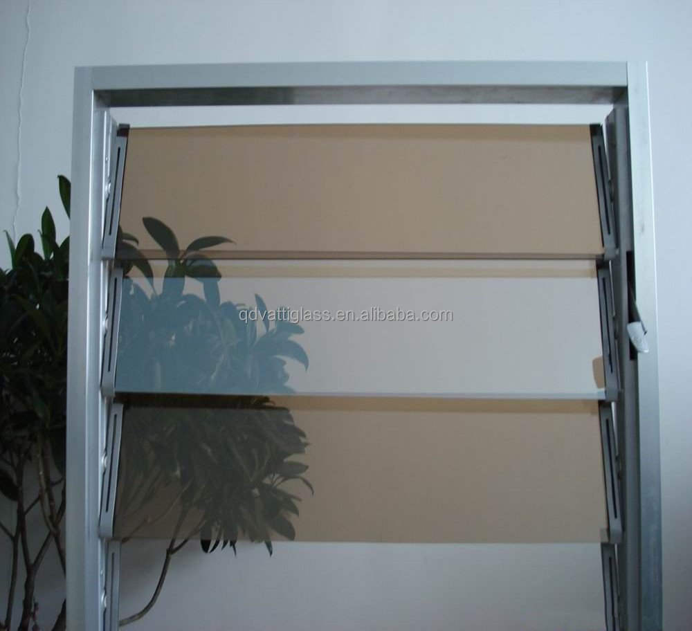 Price of glass louvre /frameless glass louvre windows / exterior window shutters