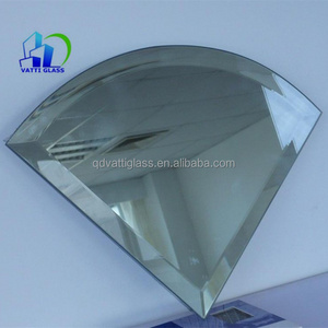 large and small size frameless beveled edge glass wall mirror