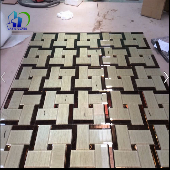 new design decorative wall mirror spell mirror beveled glass mirror tile