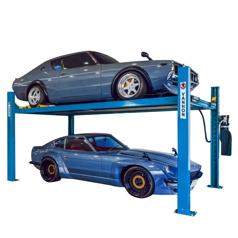 Direct selling four post alignment car lift 2 cars parking lift