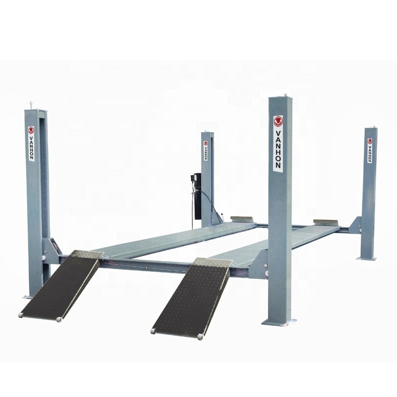 Direct selling four post alignment car lift 2 cars parking lift