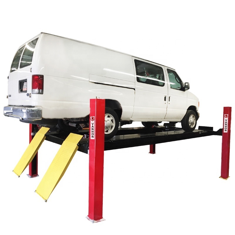 Factory direct sale 3000-4000 Kg capacity four post car parking lift with CE