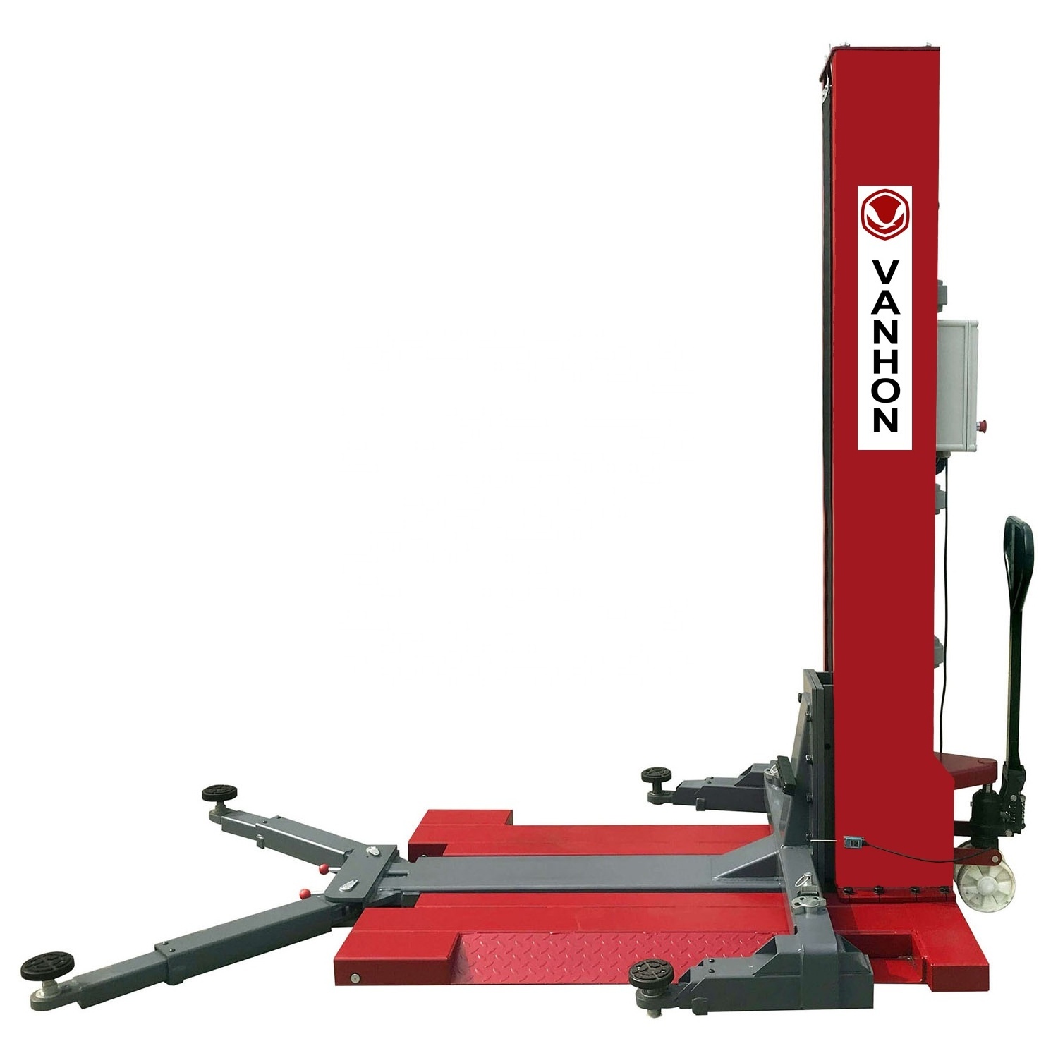 Movable 2500 kg capacity single post car lift with CE