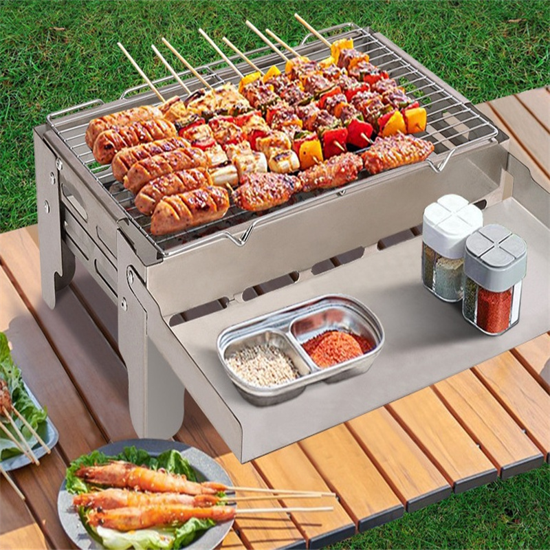 Wholesale Outdoor Camping Barbecue Stove Charcoal Barbecue Rack Burning Platform Bonfire Rack Fire Pit