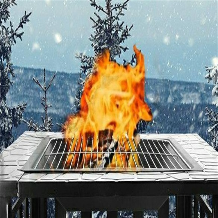 Outdoor Courtyard Barbecue Stove Charcoal Heating Campfire rack BBQ