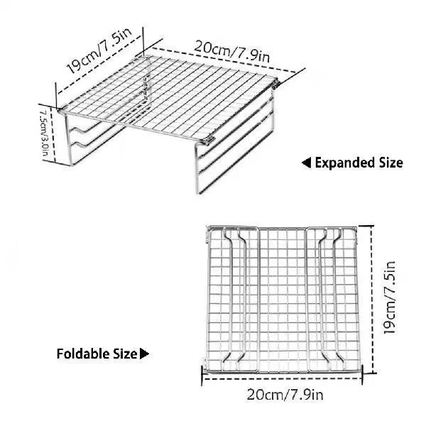 Mini Cooking Grate Fire Pit Grill Wire Shelf Smoker Rack BBQ Mesh